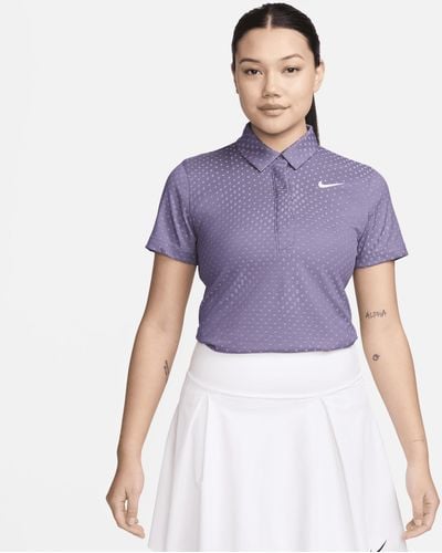 Nike Tour Dri-fit Adv Short-sleeve Golf Polo Polyester - Purple