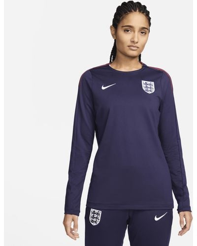 Nike England Strike Dri-fit Football Crew-neck Top Polyester/elastane - Blue