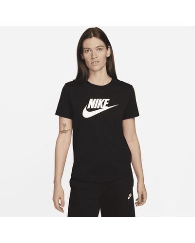 Nike T-shirt con logo sportswear essentials - Nero