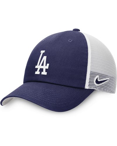 Nike Los Angeles Dodgers Heritage86 Mlb Trucker Adjustable Hat - Blue