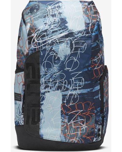 Nike Elite Pro Basketball Printed Backpack (blue)