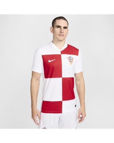 Nike Croatia 2024/25 Match Home Dri-fit Adv Football Authentic Short-sleeve Shirt Polyester - Red
