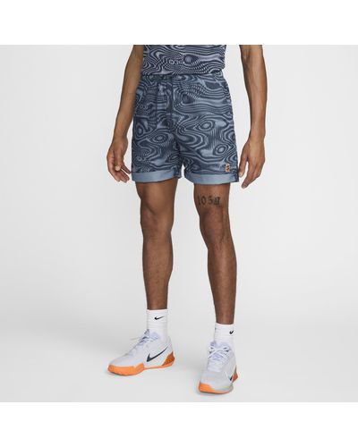 Nike Court Heritage 6" Dri-fit Tennis Shorts - Blue