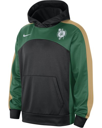 Nike Boston Celtics Starting 5 Therma-fit Nba Graphic Hoodie Polyester - Green