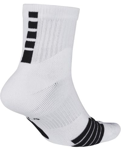 Nike Elite Basketball Crew Socks - 3 Pack - White