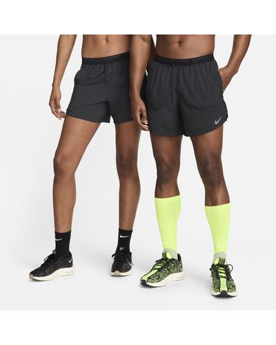 Nike Dri-fit Stride 5" Brief-lined Running Shorts - Black