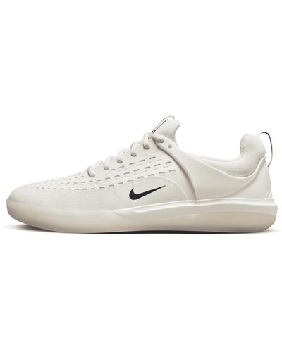 Nike Sb Nyjah 3 Skate Shoes In White,