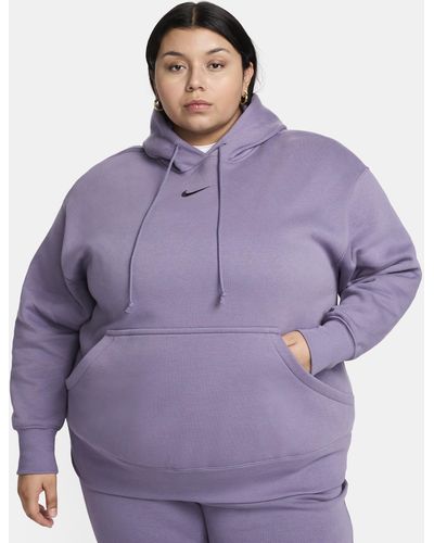Nike Sportswear Phoenix Fleece Oversized Pullover Hoodie (plus Size) - Brown