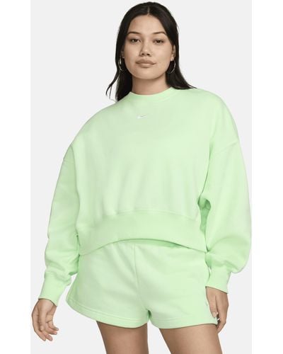 Nike Sportswear Phoenix Fleece Over-oversized Crew-neck Sweatshirt Polyester - Green