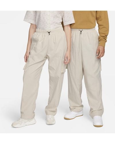 Nike Sportswear Essential High-rise Woven Cargo Trousers - Natural