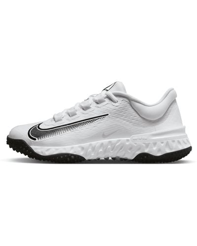 Nike Alpha Huarache Elite 4 Turf Softball Shoes - White