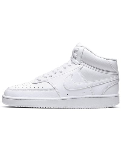 Nike Court Vision Mid Shoes - White