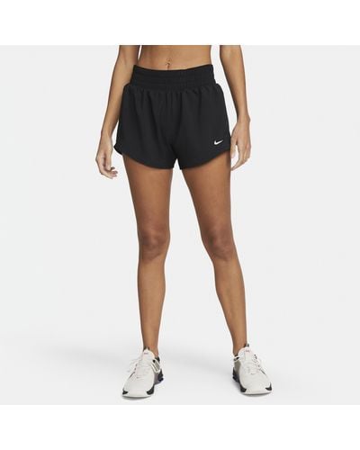 Nike Shorts dri-fit a vita media con slip foderati 8 cm one - Blu