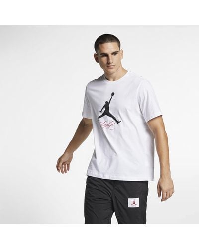 Nike T-shirt jordan jumpman flight - Bianco