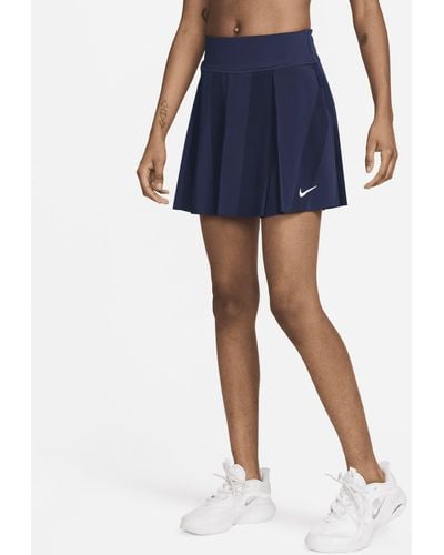 Nike Advantage Dri-fit Printed Tennis Skirt - Blue