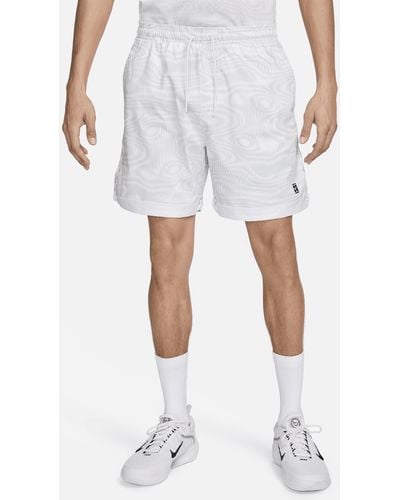 Nike Court Heritage 6" Dri-fit Tennis Shorts - White