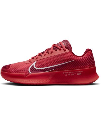 Nike Court Air Zoom Vapor 11 Hard Court Tennis Shoes - Red