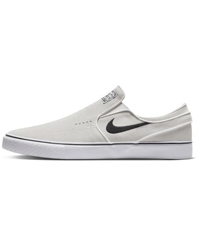 Nike Sb Janoski+ Slip Skate Shoes - White