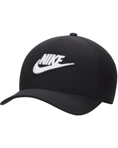 Nike Rise Structured Swooshflex Futura Cap - Black