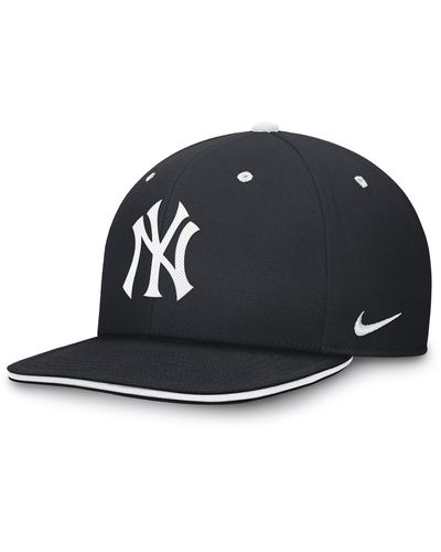 Nike New York Yankees Primetime Pro Dri-fit Mlb Adjustable Hat - Black