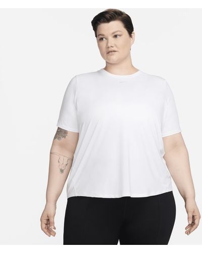 Nike One Classic Dri-fit Short-sleeve Top (plus Size) - White