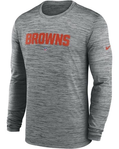 Men's Nike Scarlet San Francisco 49ers Sideline Seismic Legend Long Sleeve  T-Shirt