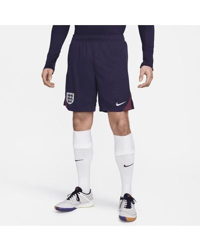Nike England Strike Dri-fit Football Knit Shorts 50% Recycled Polyester - Blue