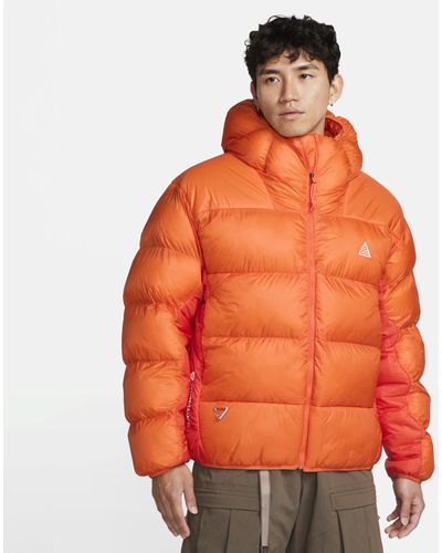 Nike Unisex Therma-fit Adv Acg "lunar Lake" Puffer Jacket In Orange,