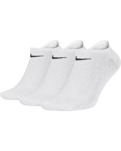 Nike Lightweight Training No-show Socks (3 Pairs) Nylon - White
