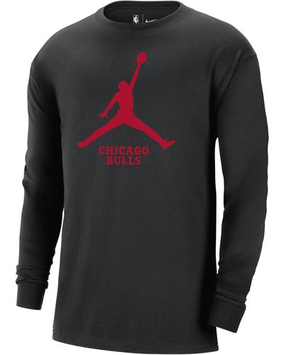 Nike Chicago Bulls Essential Jordan Nba Long-sleeve T-shirt - Gray