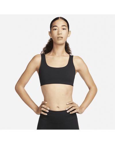 Nike Alate All U Light-support Lightly Lined U-neck Sports Bra - Black