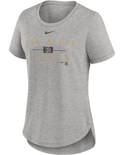 Nike San Diego Padres Knockout Team Stack Mlb T-shirt - Gray