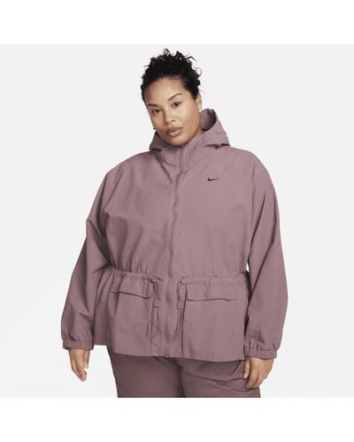 Nike Sportswear Everything Wovens Oversized Hooded Jacket (plus Size) - Purple