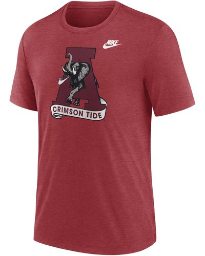 Nike Alabama Crimson Tide Blitz Evergreen Legacy Primary College T-shirt - Red