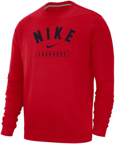 Nike Baseball Crew-neck Sweatshirt - Red