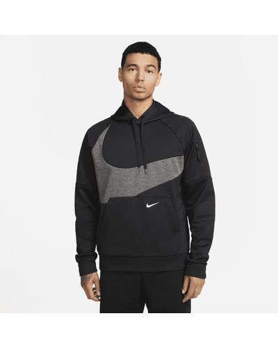 Nike Therma-fit Pullover Fitness Hoodie - Black