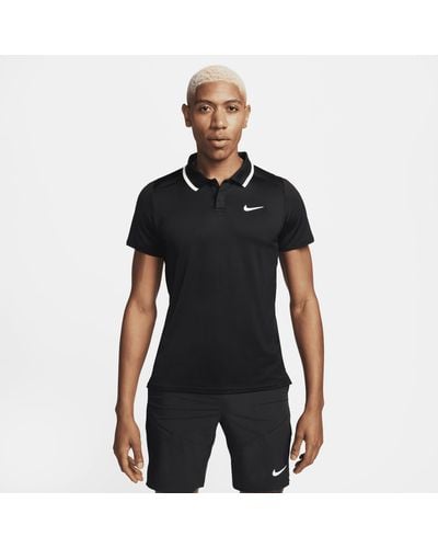 Nike Court Advantage Tennis Polo 50% Recycled Polyester - Black