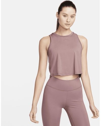 Nike One Classic Dri-fit Cropped Tank Top - Pink