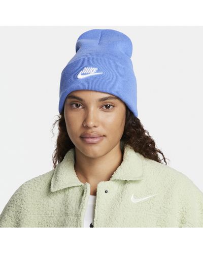 Nike Peak Tall Cuff Futura Beanie - Blue
