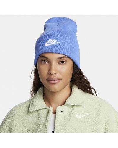 Nike Peak Tall Cuff Futura Beanie - Blue