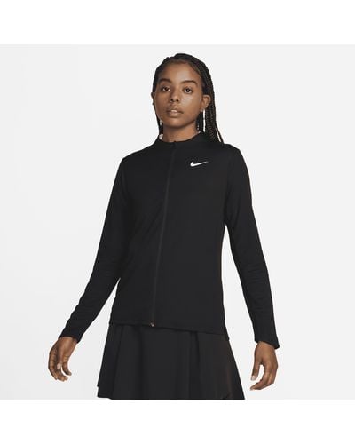 Nike Top con zip a tutta lunghezza dri-fit uv advantage - Nero