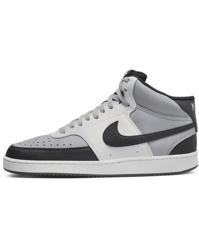 Nike Court Vision Mid Next Nature Shoes - Gray