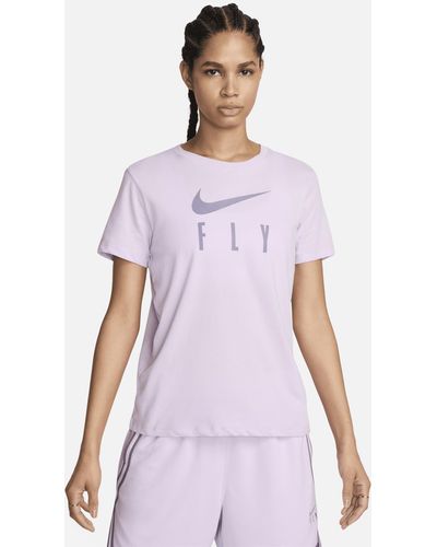 Nike Swoosh Fly Dri-fit Graphic T-shirt - Purple