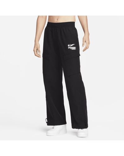 Nike Pantaloni cargo woven sportswear - Nero