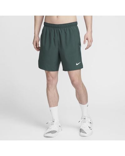 Nike Challenger Dri-fit 18cm (approx.) 2-in-1 Running Shorts 50% Recycled Polyester - Green