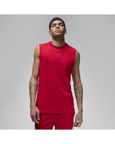 Nike Maglia senza maniche dri-fit jordan sport - Rosso