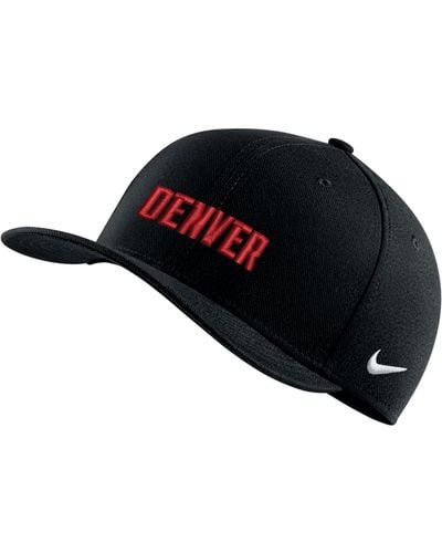 Nike Denver Nuggets City Edition Nba Swoosh Flex Cap - Black