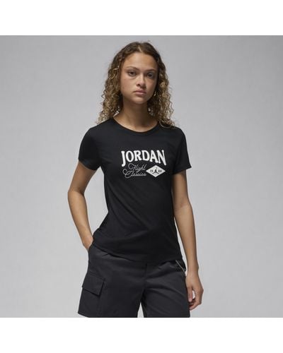 Nike Jordan Graphic Slim T-shirt Polyester - Black