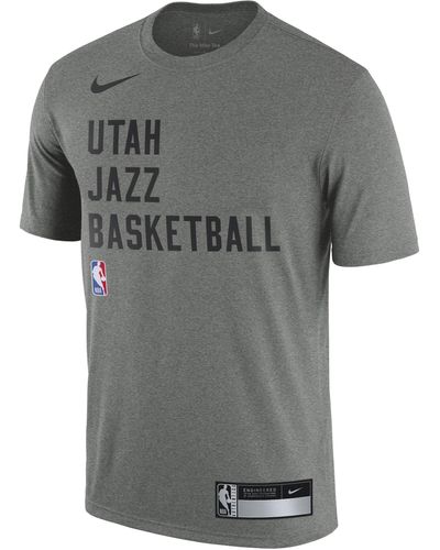 Nike Utah Jazz Dri-fit Nba Practice T-shirt - Gray