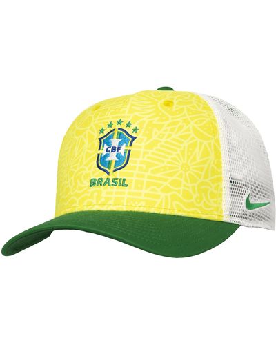 Nike Brazil Soccer Trucker Cap - Yellow